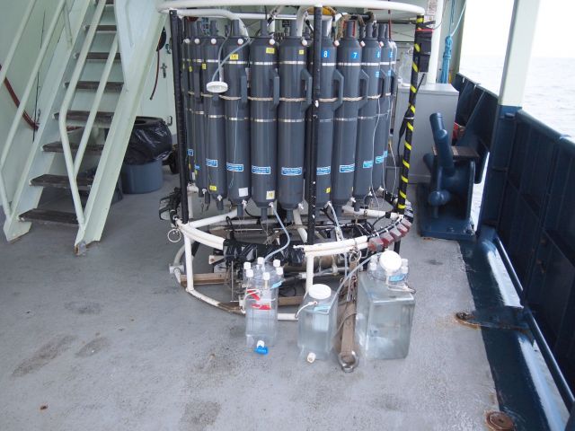 Collecting water at the rosette